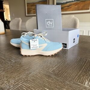 Dolce Vita Light Blue and Cream Athletic Sneakers